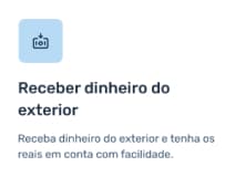 Receber dinheiro do exterior